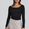 Elsewhere Fashion - MAXIMA BASIC TOP BLACK