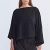 Elsewhere Fashion - BURGAS TWILL SWEATER BLACK ON BODY