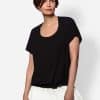 Elsewhere Fashion - ROSETTA TOP BLACK ON BODY