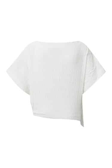 Elsewhere Fashion - PAARL TOP OFF WHITE PACKSHOT