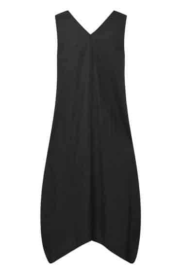 Elsewhere Fashion - V NECK DRESS BLACK PACKSHOT