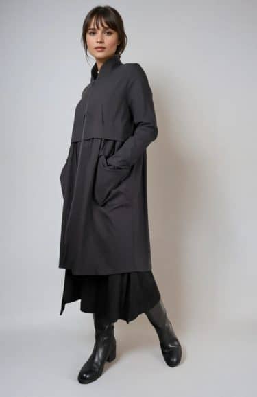 Viscose blend dress with zipper, wearable as cardigan ? Elsewhere Fashion