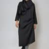 Oversized crepe tunic-dress, elegant drape, relaxed silhouette, non-stretch crepe fabric ? Elsewhere Fashion