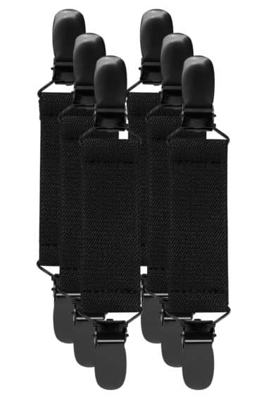 Metal garment clips with elastic fastening – Elsewhere Fashion