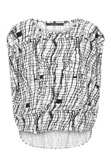 Alternative view of Silhouette Print Tee-black-off-white
