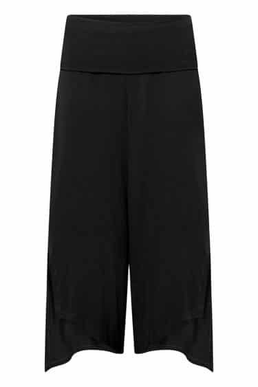 Alternative view of Asymmetrical Jersey Relax Fit Trousers-black
