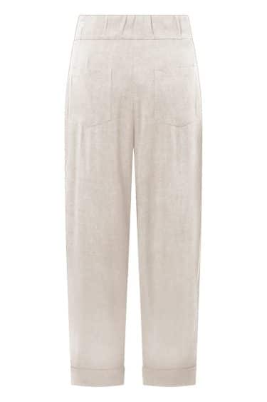 Tapered trousers with curved hip line and pleats – Elsewhere Fashion