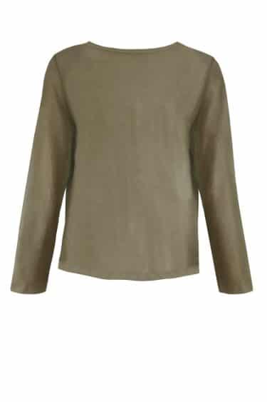 Short Cardigan with corduroy fabric, viscose jersey contrast, long sleeves, diagonal placket with buttons, welted pockets ? Elsewhere Fashion