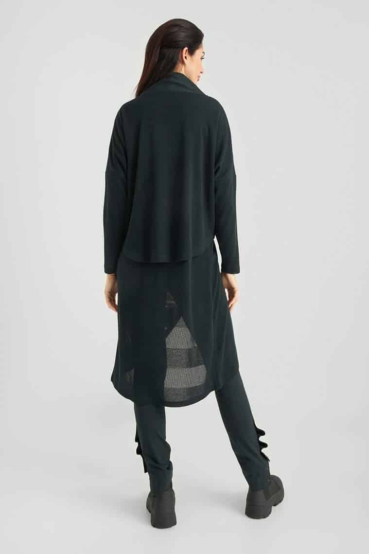 Double-layer Oversized Tunic-midnight Green – Bild 2