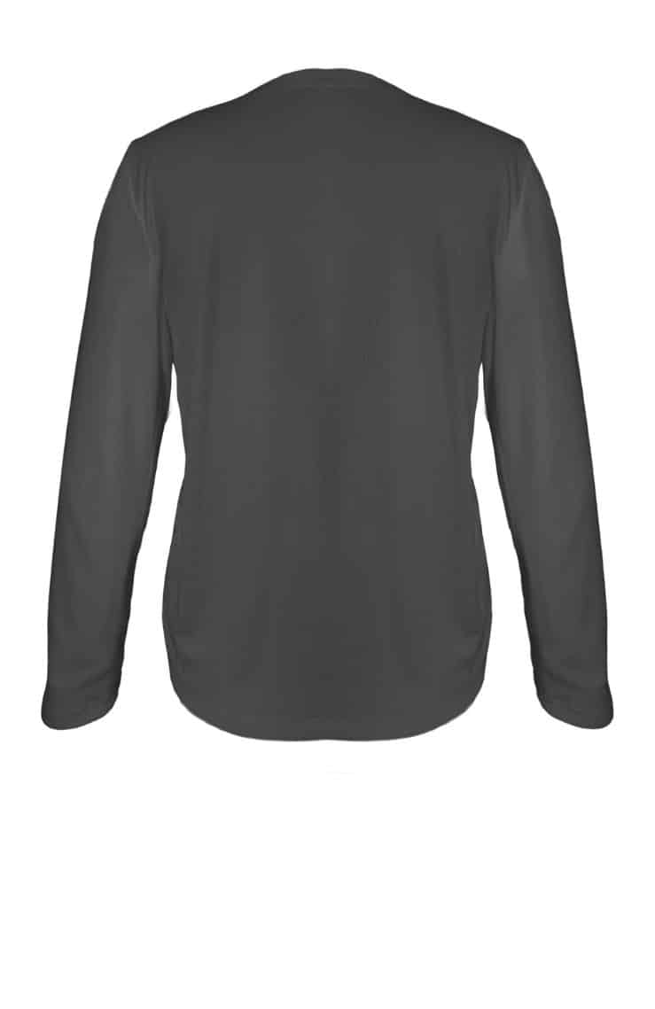 Modal-polyester cardigan, round neck, button closure, gathered front panels ? Elsewhere Fashion