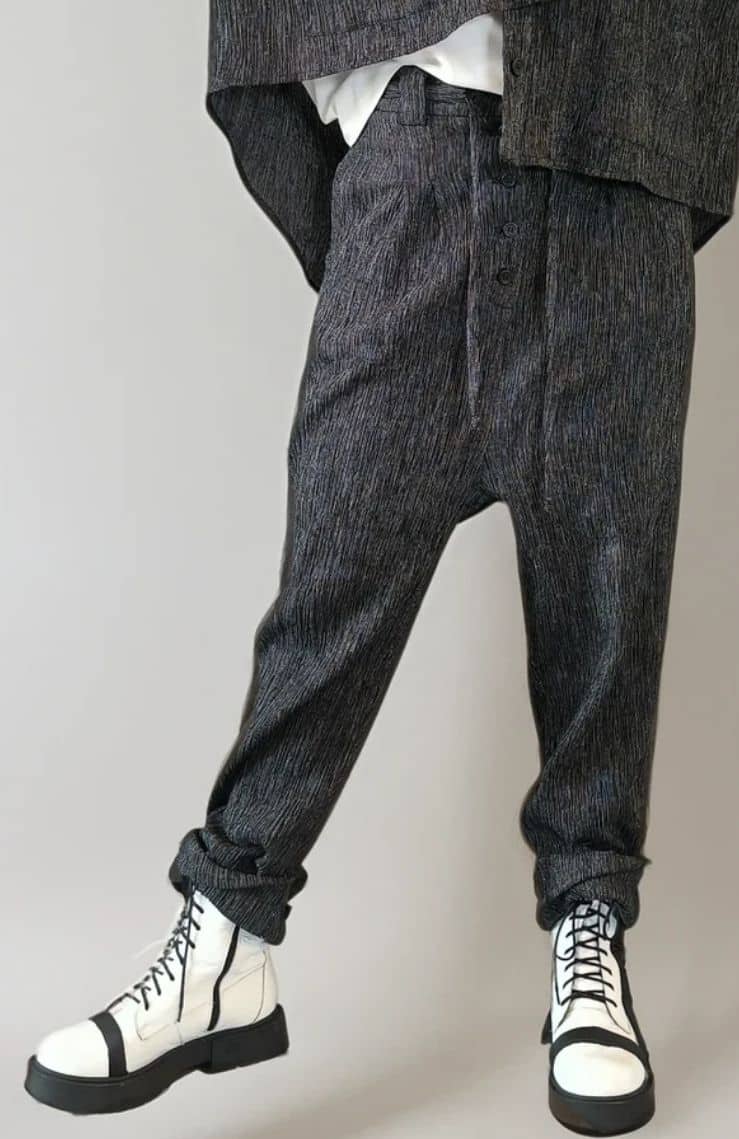 Adele Round Trousers-black