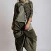 Low-crotch trousers, pleated front, right side pocket, elasticated cuffs ? Elsewhere Fashion