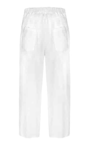 Cotton trousers with front pleats and patch pockets – Elsewhere Fashion